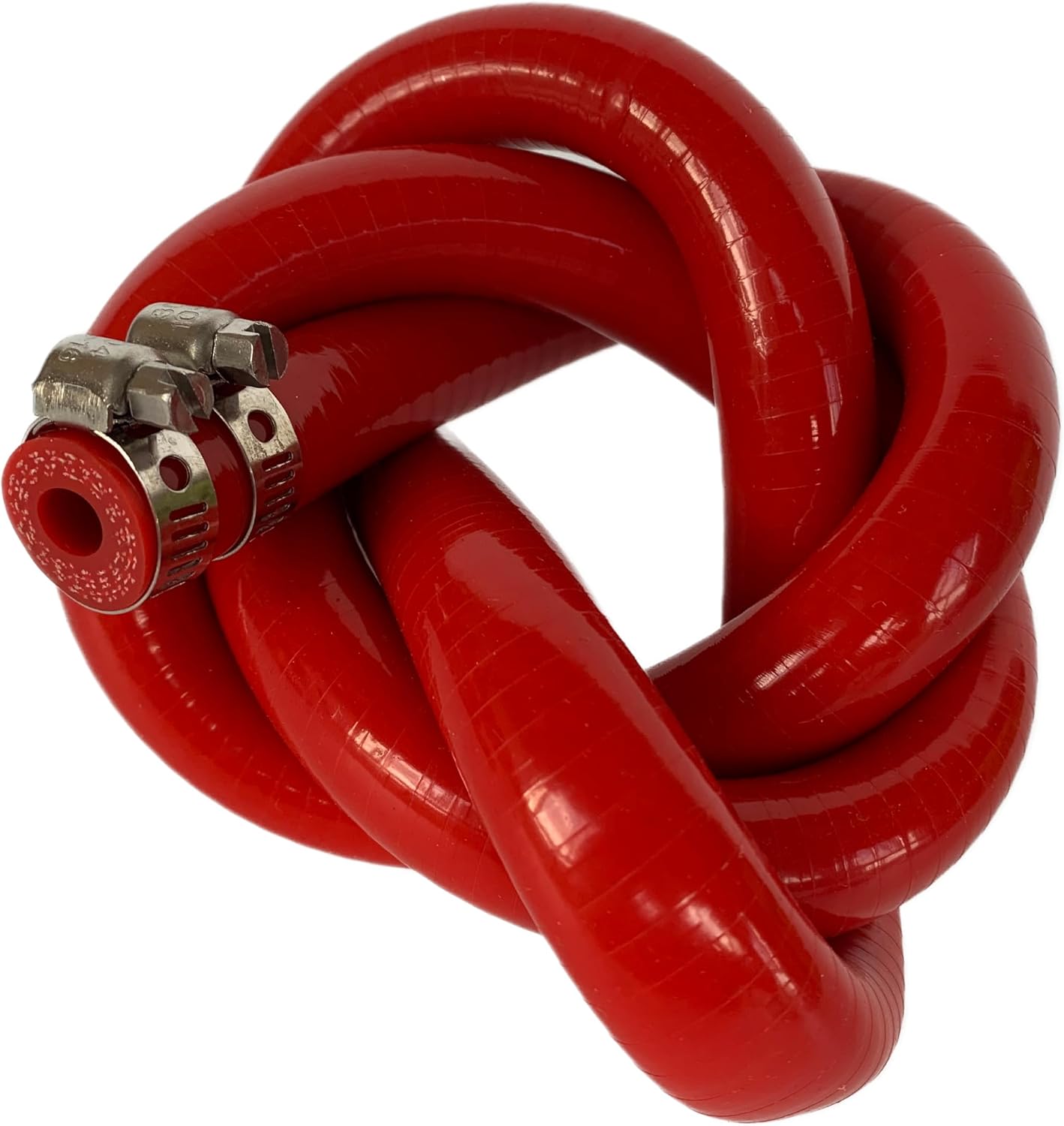 Manguera silicona reforzada 8mm 3.28ft roja para calentador