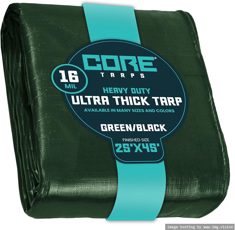 Lona polietileno 25x45ft impermeable UV resistente