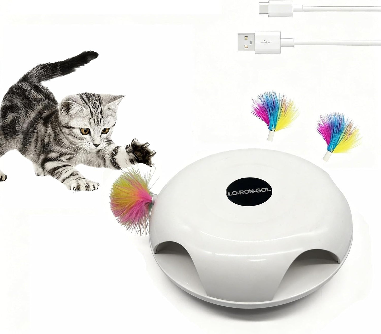 Juguete gato Whack-a-Mole pluma hongo emergente