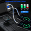 Cargador USB tipo C doble puerto 12-24V coche