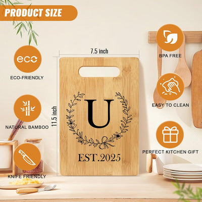 Tabla cortar monogramada regalo boda 2025 aniversario