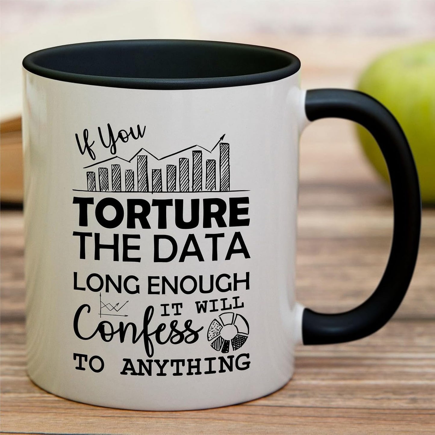 Taza cerámica 11oz Torture The Data Scientist Regalo Inspirador