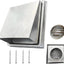 Cubierta ventilación secadora 6pulg acero inox 304 rejilla metal