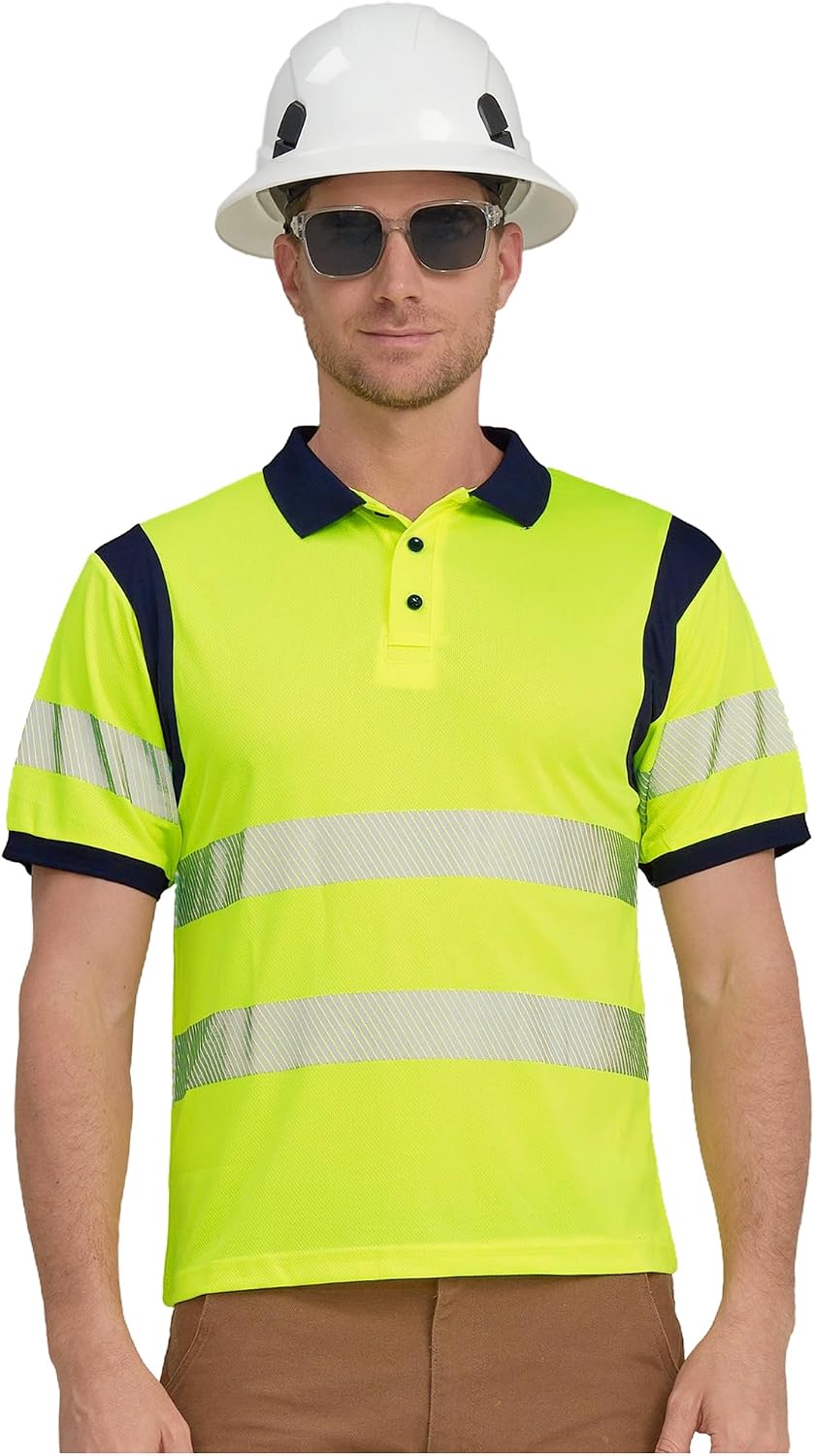 Polos seguridad reflectantes alta visibilidad