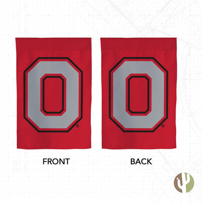 Bandera jardín OSU Buckeyes 19x12" diseño A