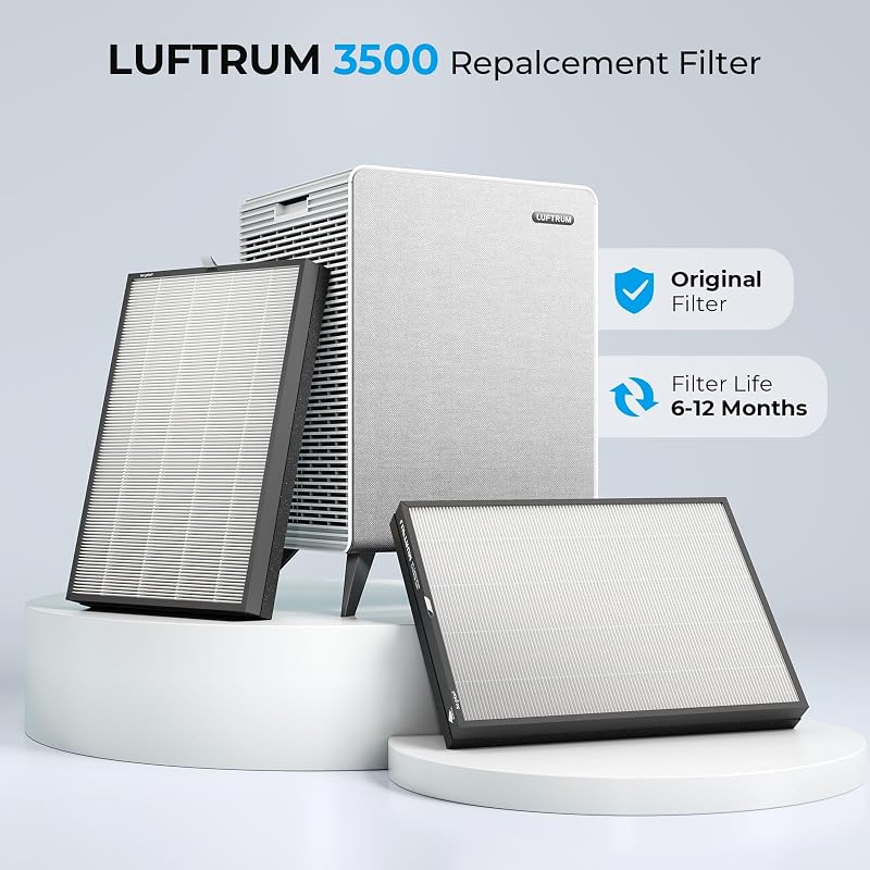 Set 2 filtros HEPA y carbón para purificador aire C3500