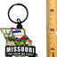 Llavero Missouri mapa estado bandera acrílico color múltiple