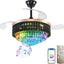 Ventilador techo RGB con luces mando Bluetooth 6 velocidades