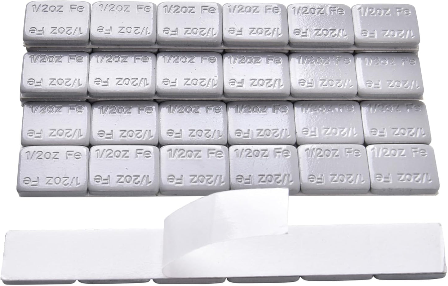Pesas adhesivas para autos camiones SUV 0.5oz gris caja