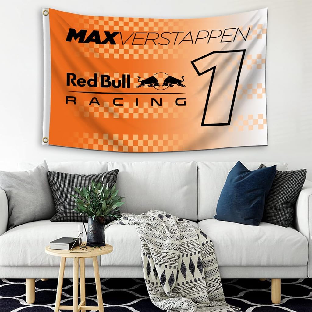Bandera Red Bull 3x5ft con ojales latón