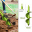 Broca barrena 4x12 para plantar bulbos y hoyos jardín