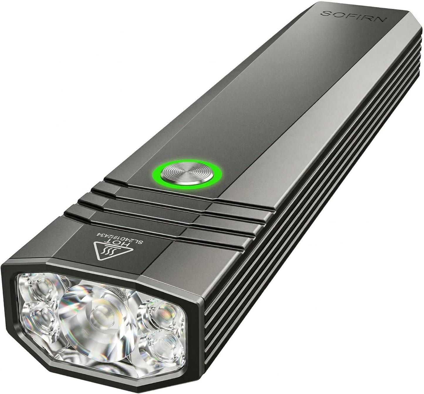 Linterna plana recargable 1500lúmenes IPX7 camping