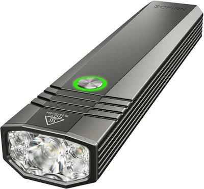 Linterna plana recargable 1500lúmenes IPX7 camping