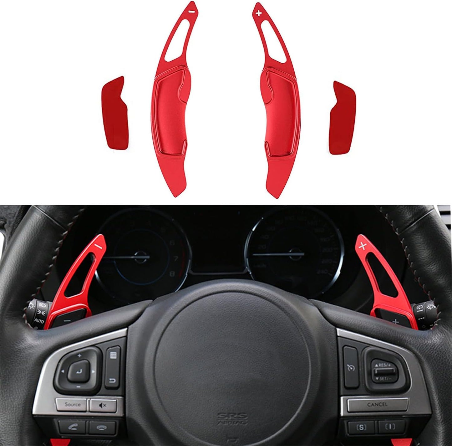 Extensión volante aluminio Subaru WRX Legacy Forester Rojo