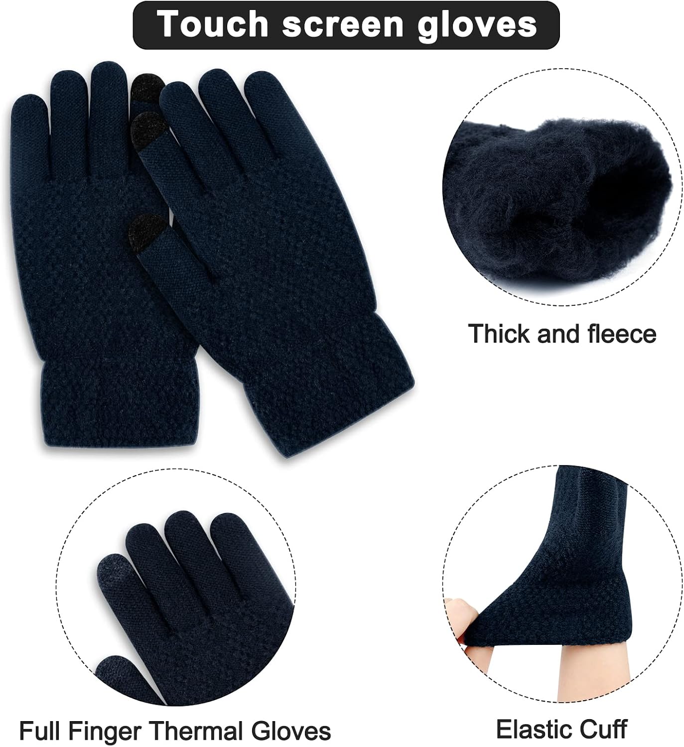 Gorro bufanda y guantes invierno mujer