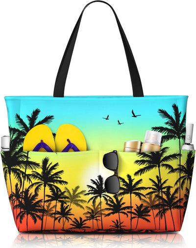 Bolsas playa mujer estampado bonito impermeable con cremallera