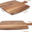 Tabla cortar acacia 17x13pulg con asa para carnicero