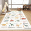 Alfombra dinosaurio 4x6ft suave antiderrap ABC niños