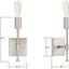 Aplique pared níquel cepillado baño dormitorio led