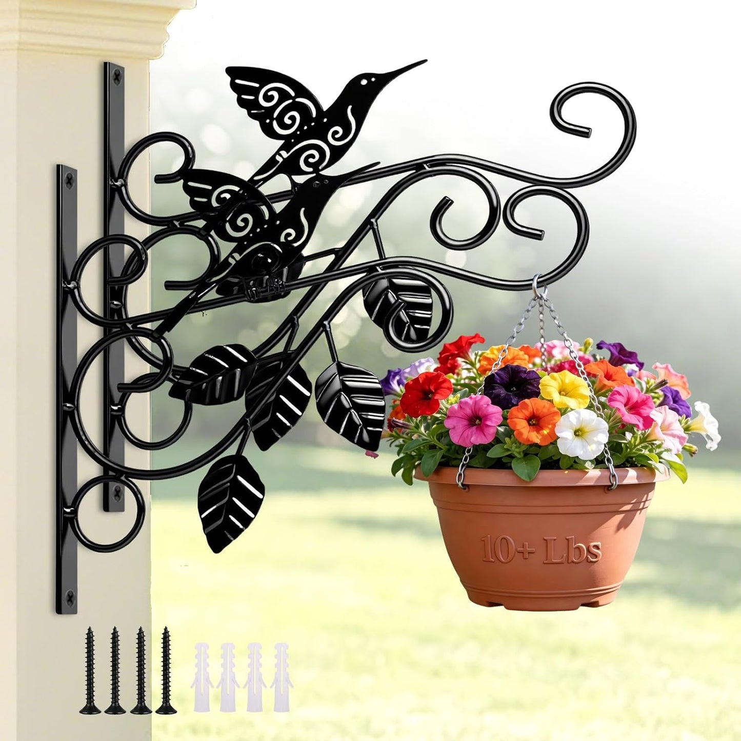 Perchas metal 10pulg soportes pared resistentes