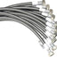 Conector agua grifo acero inox 3/8 comp x 1/2