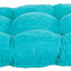Cojín banco microgamuza 60x19pulg azul aguamarina
