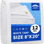 Lona blanca polietileno 8x20" resistente UV con ojales