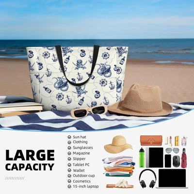 Bolsa playa mujer a prueba arena impermeable plegable
