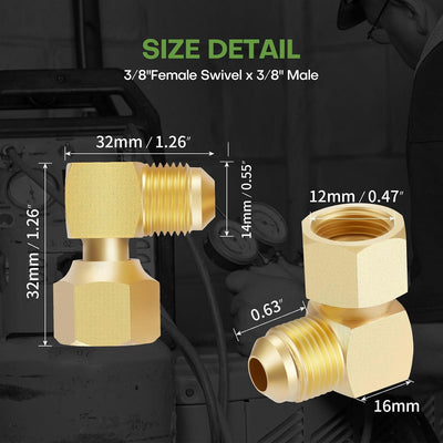 Accesorio conector codo gas propano 90° para calentador Camco 57633