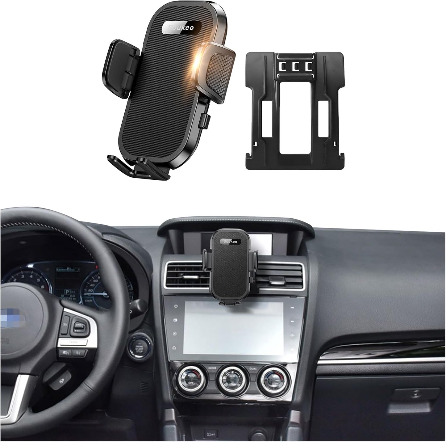 Soporte teléfono coche Subaru Forester 14-18 ajustable 4-7"