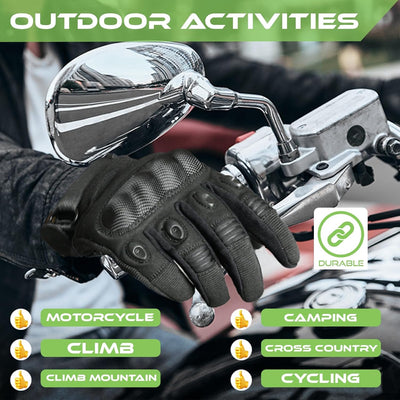 Guantes motocicleta pantalla táctil para hombre mujer