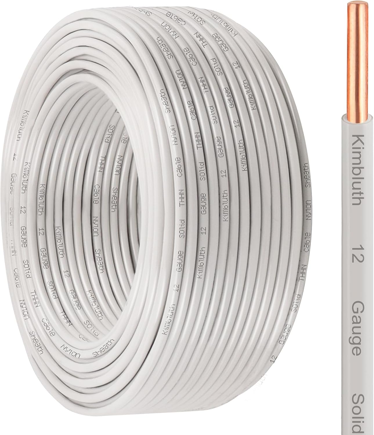 Cable eléctrico OFC 12 AWG 200pies cobre sólido 600V