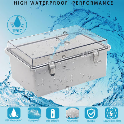 Caja eléctrica impermeable IP67 ABS plástico soporte pared