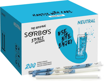 Pajitas biodegradables sin plástico 7.4pulg paquete 200