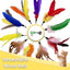 10 Pzas Plumas Repuesto para Gatos con Clip y Campana