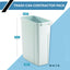 6 Latas Basura 20qt 15.8x14.2x6.6pulg Blanco
