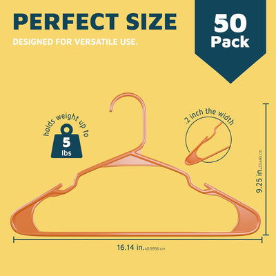 Perchas plástico resistente para ropa vestidos abrigos 5lb