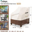 Fundas sillas patio impermeables 35x37x36" beige/marrón