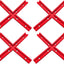 4 Set T-Track Intersección Kit Rojo Carpintería Universal