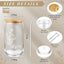 Vasos vidrio 16oz con tapa popote 20uds multicolor
