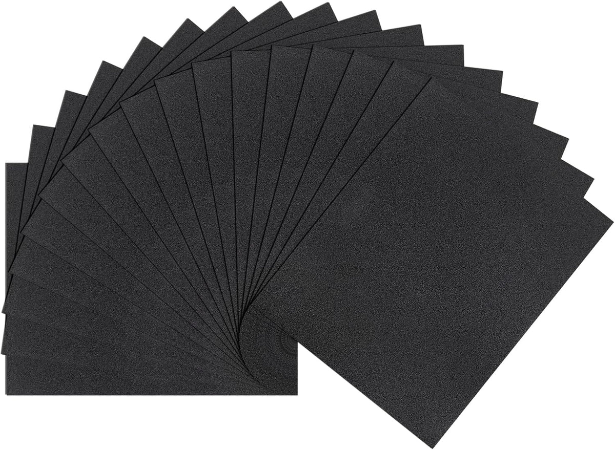 Papel lija 150 carburo silicio 9x11pulg 15 pzas