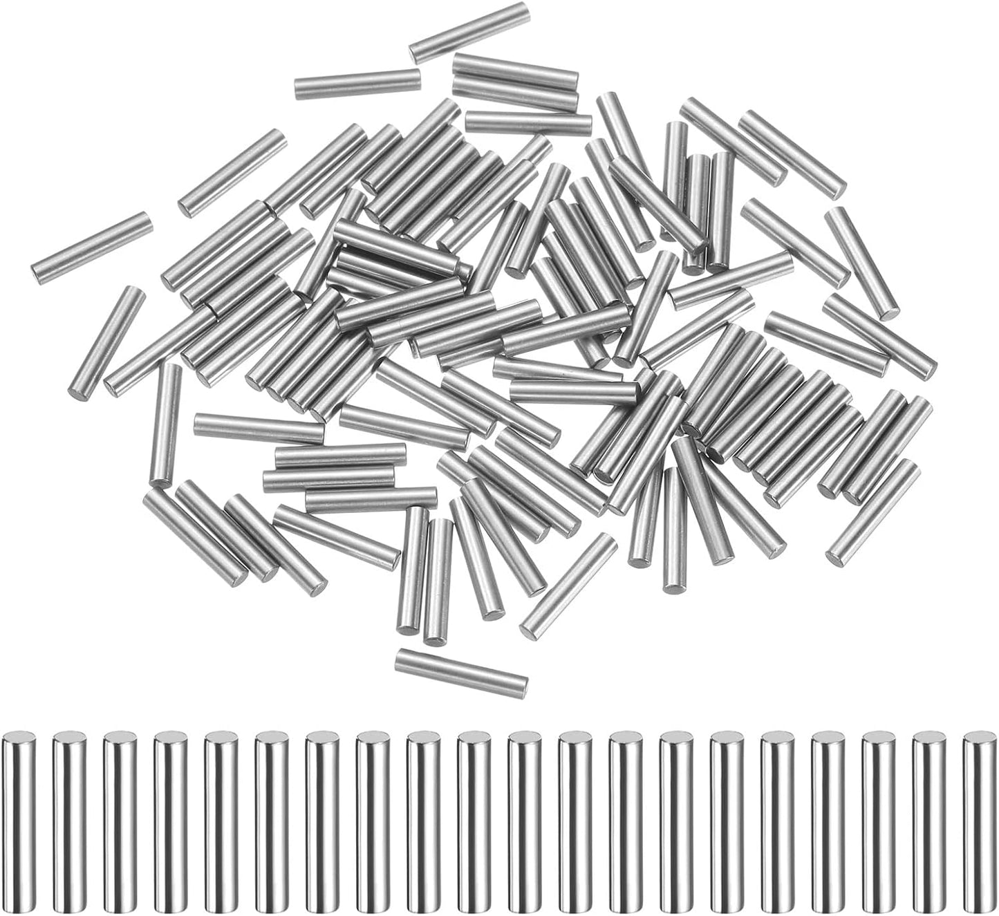 100 Pasadores Clavija 0.079x0.512pulg con Rodamientos Acero