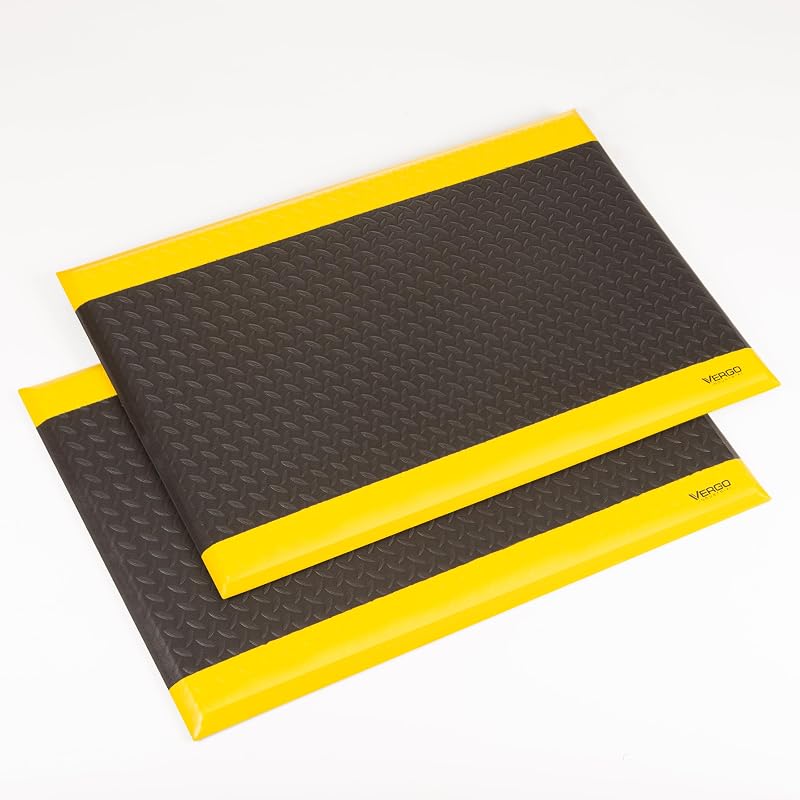2 Tapete antifatiga 15/16" placa diamante negr