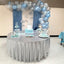 Mantel redondo lentejuelas plateadas 132pulg bodas
