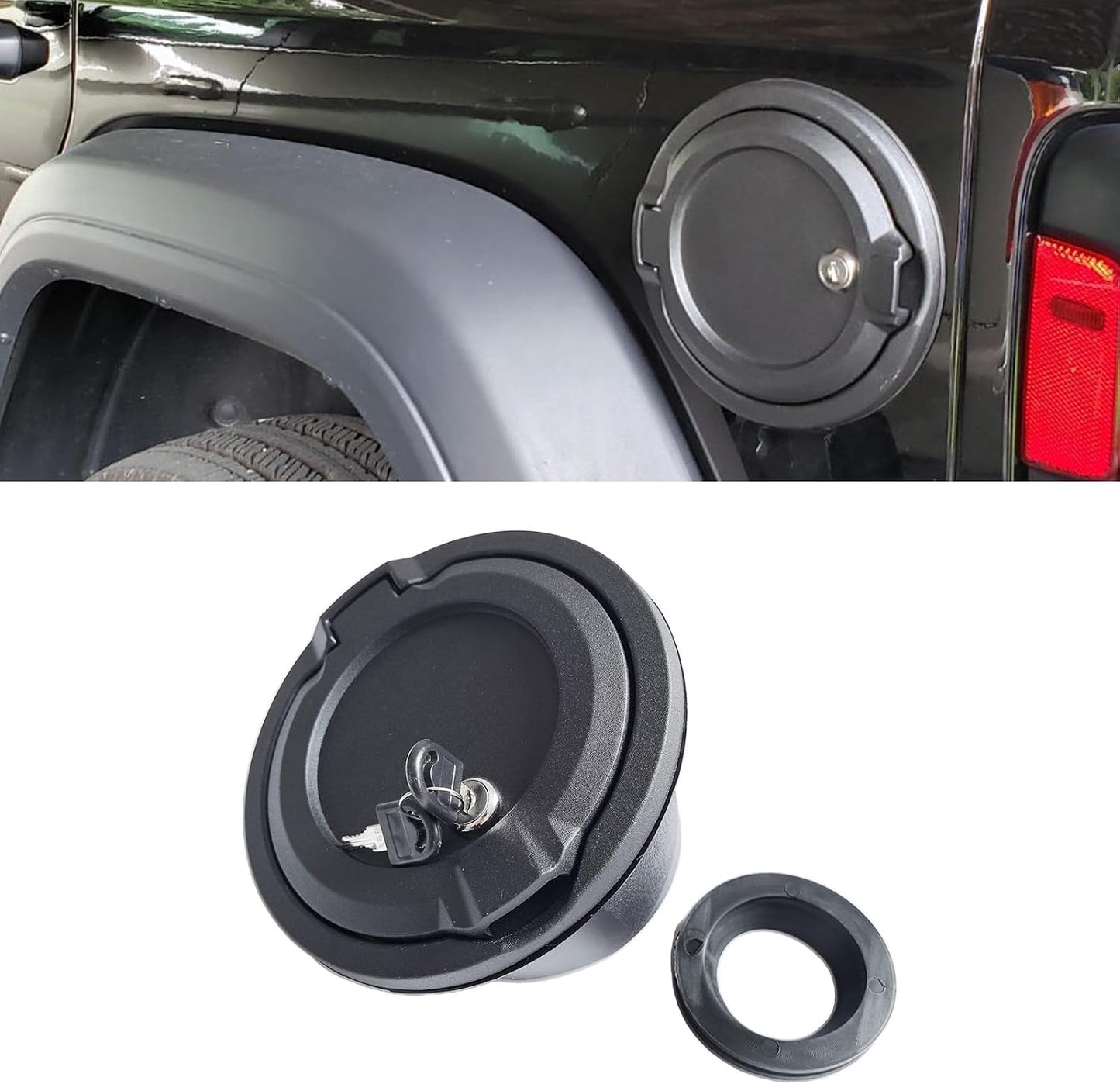 Tapa gas bloqueo puerta tanque combustible Jeep Wrangler JL JLU