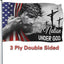 Bandera Estados Unidos 3x5" doble cara Jesucristo
