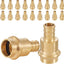 20 Adaptadores PEX cobre 1/2x1/2 con abrazadera latón