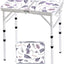Mesa camping plegable aluminio ajustable lila niebla