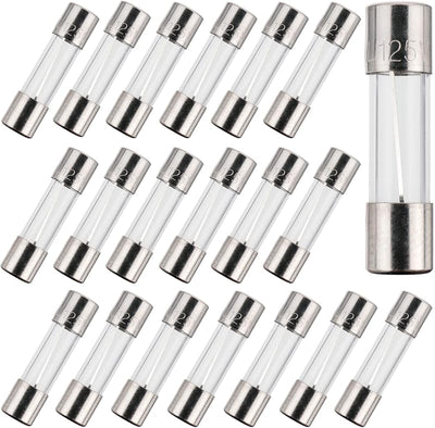 Fusibles 5A 125V 5x20mm de vidrio soplado rápido