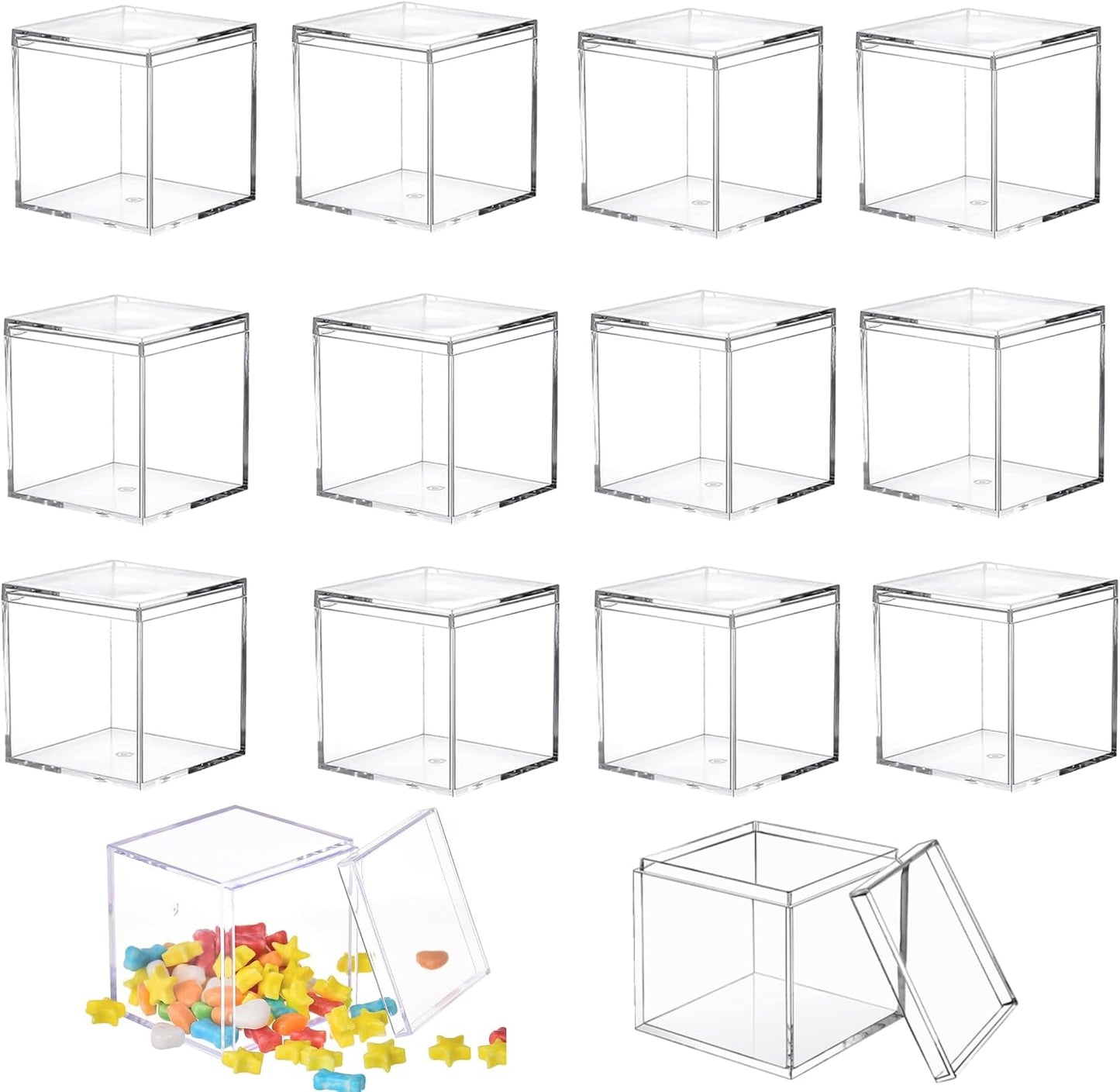 Caja acrílico transparente para joyas y dulces
